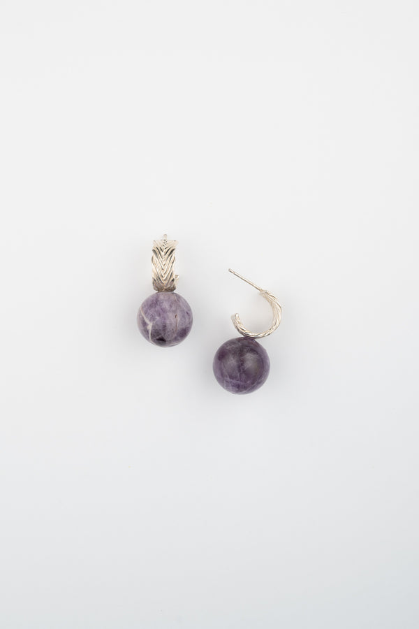 ARCHIVE NO. 09: MARINA HOOPS IN AMETHYST